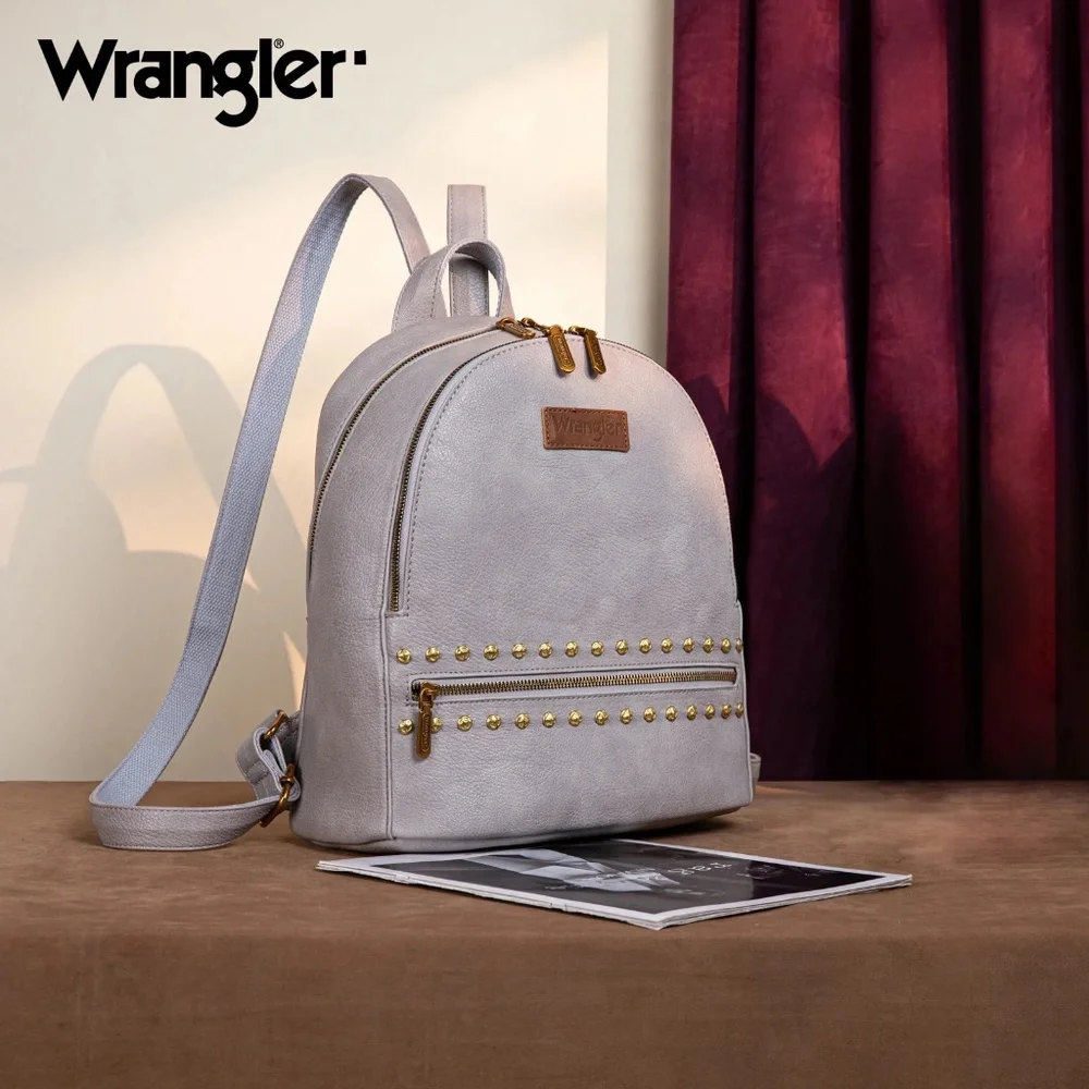 Wrangler Studded Backpack -Gray